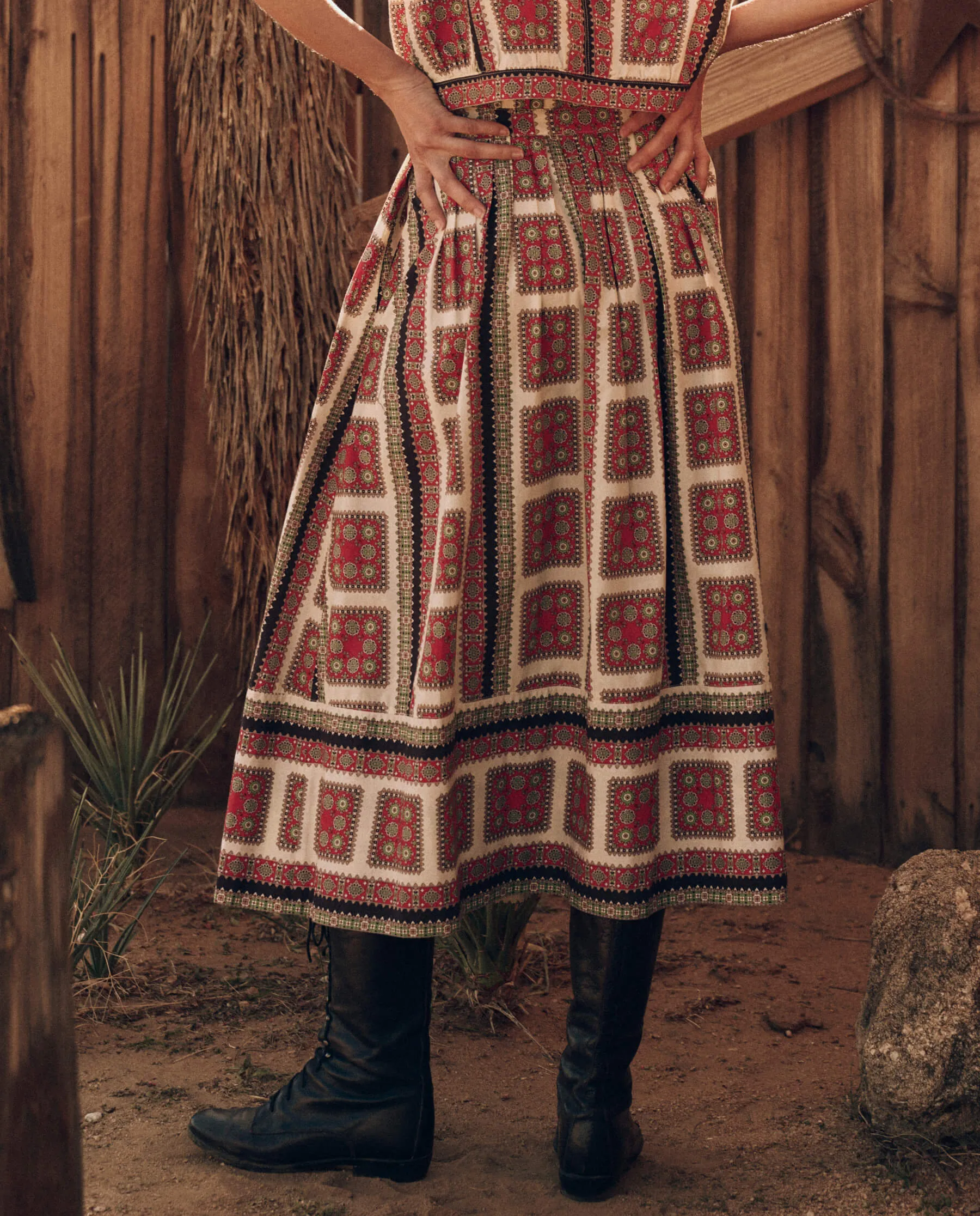 The Great Treeline Skirt in Westward Bandana Print