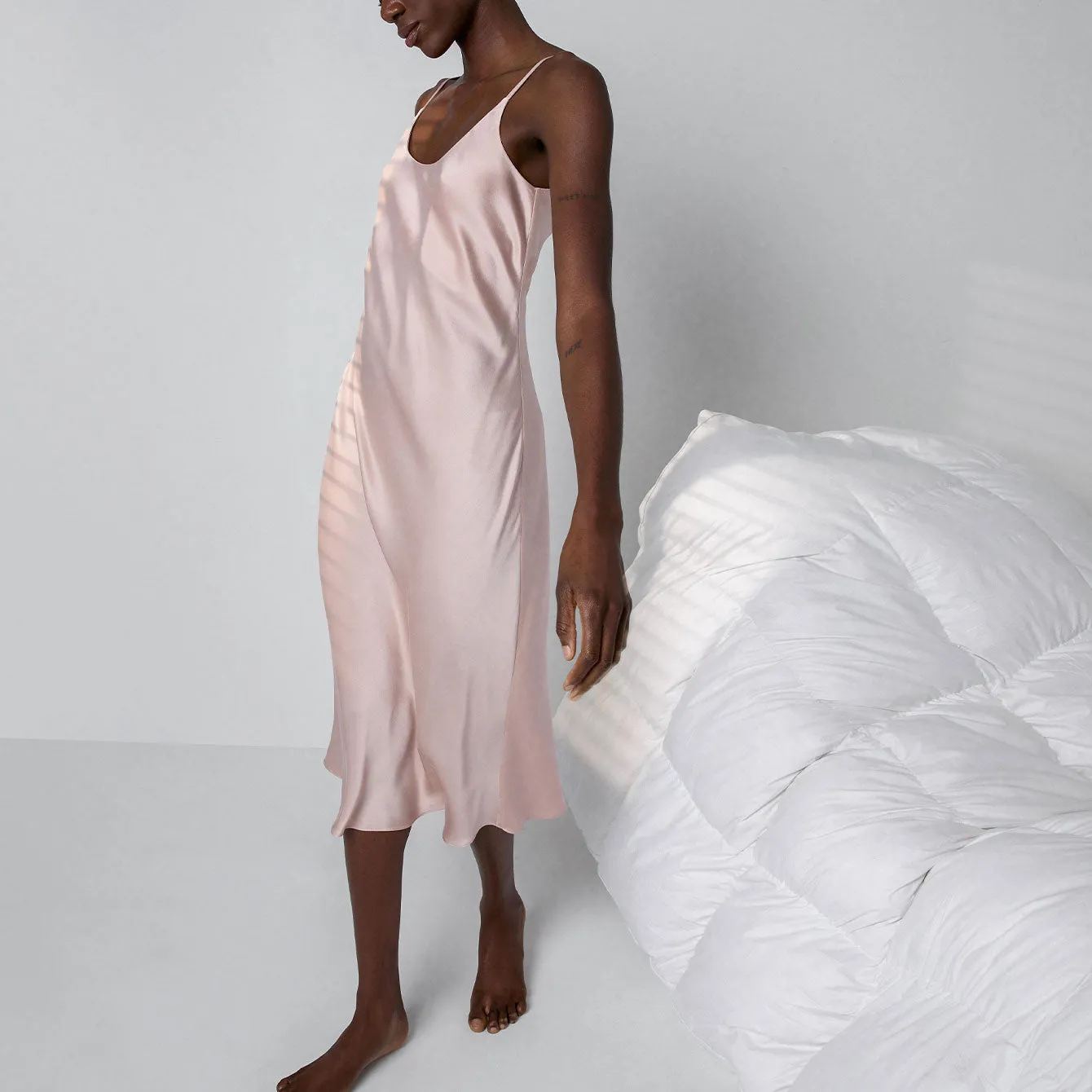 Washable Silk Bias Slip Dress