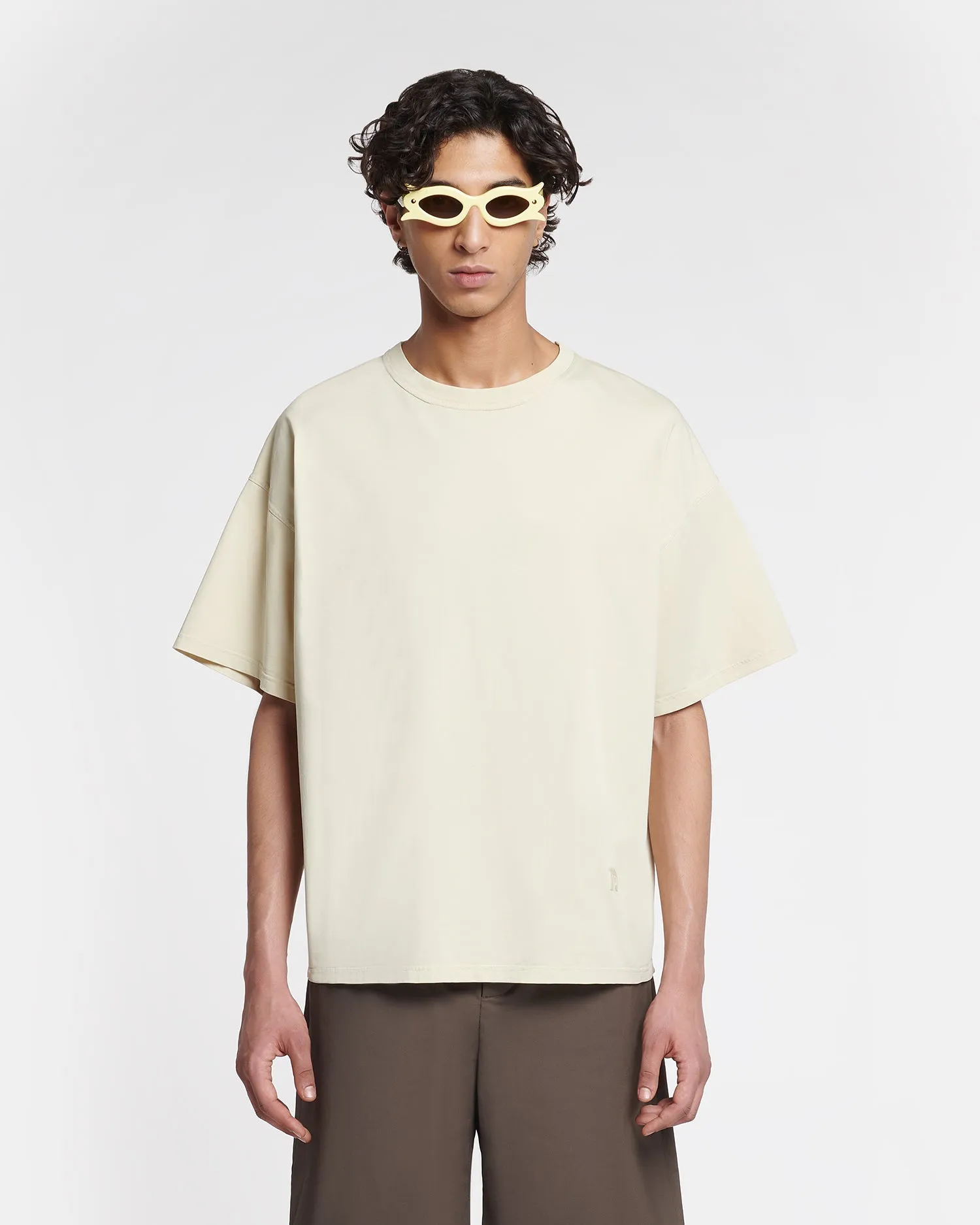 Wren - Embroidered Cotton-Jersey T-Shirt - Shell