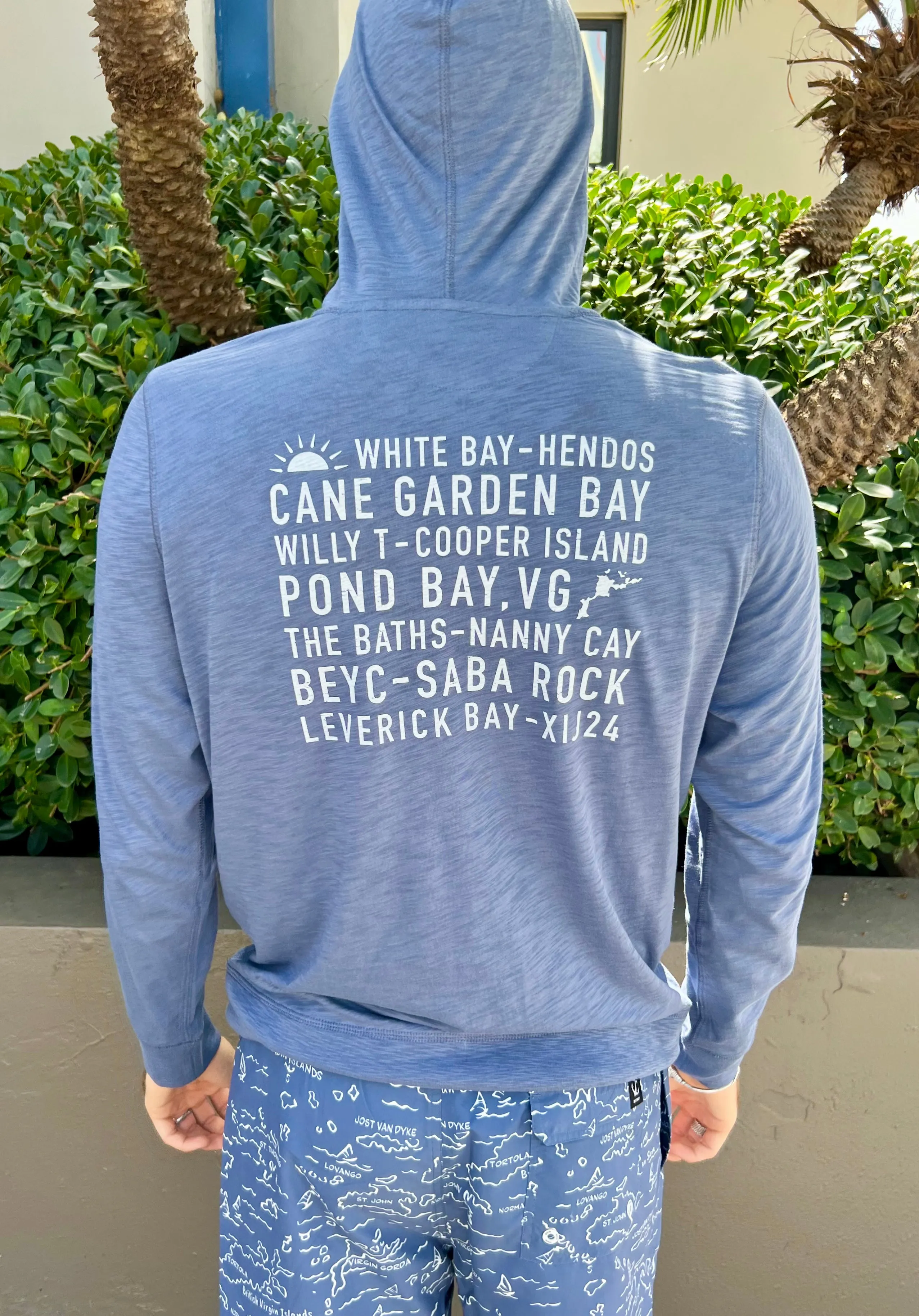 XIJ24 Island Names Hoody - Vintage Indigo